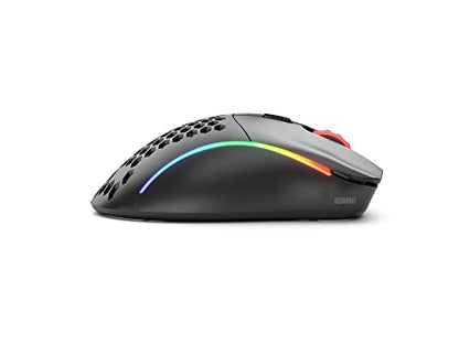 GLORIOUS Model D Wireless Gaming Mouse - 69g Superlight, Lag Free 2.4Ghz Wireless, Up to 71 Hour Battery, RGB, BAMF Sensor, Ergonomic, 6 Buttons - Matte Black - color: Black, style: Model D (Ergonomic)