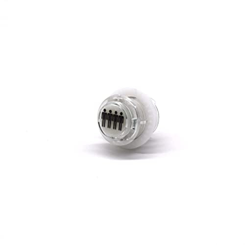 Arcity 4 Pcs/Lot 24mm Arcade LED Push Buttons Illuminated 1P 2P 3P 4P Players Lit with Microswitch for Arcade Machine Games Console Parts 5V White New - color: 1P 2P 3P 4P