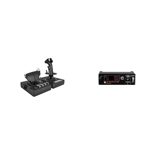 Logitech G X56 H.O.T.A.S Throttle and Joystick Flight Simulator Game Controller + Pro Flight Multi Panel Bundle