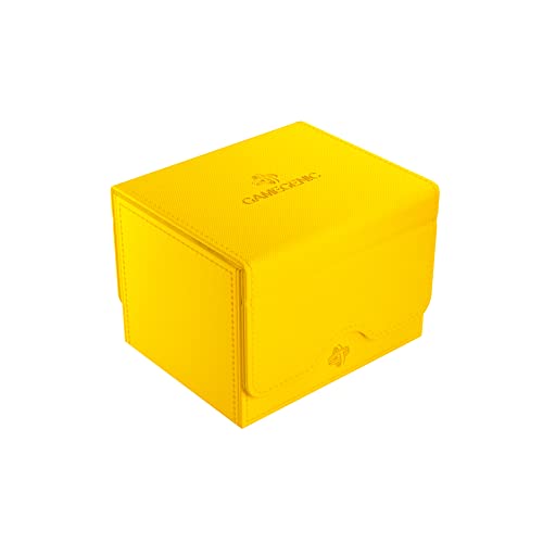 GameGenic Deck Box – Sidekick XL Yellow 100CT – Durable and Sturdy TCG, OCG, CCG Card Storage – Compatible with Pokemon, Yugioh, Commander, and MTG Magic: The Gathering Cards - color: Yellow