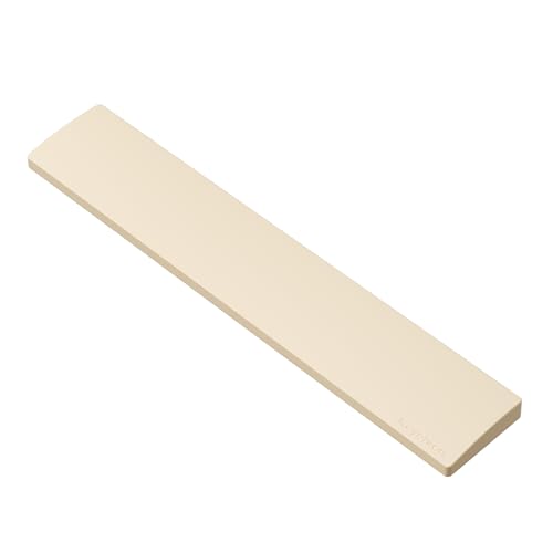 Keychron Retro Cream Silicone Wrist & Palm Rest, 17.6" Full Size for K10 Pro / K10 Max / Q6 / Q6 Pro / Q6 Max / Q6 HE / V6 / V6 Max / C4 HE, Washable, Non-Slip Base, Typing Support - color: Retro Cream, size: 17.6" - Full Size - K10 / Q6/ V6（Pro/ Max / HE