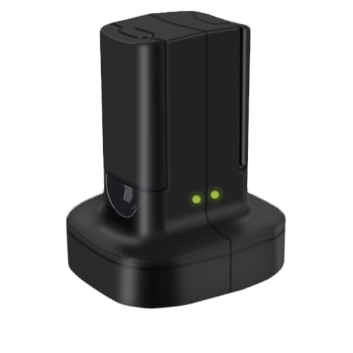2-Pack Rechargeable Battery (4800mAh) for Xbox 360 Controller with Dual Charging Dock Charger Station Stand Base, fit for Xbox 360 Wireless Controller