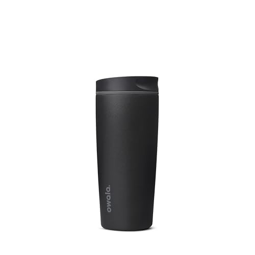 Owala SmoothSip Slider Insulated Travel Coffee Cup 20 oz Very Very Dark - color: Very, Very Dark, size: 20 Ounces