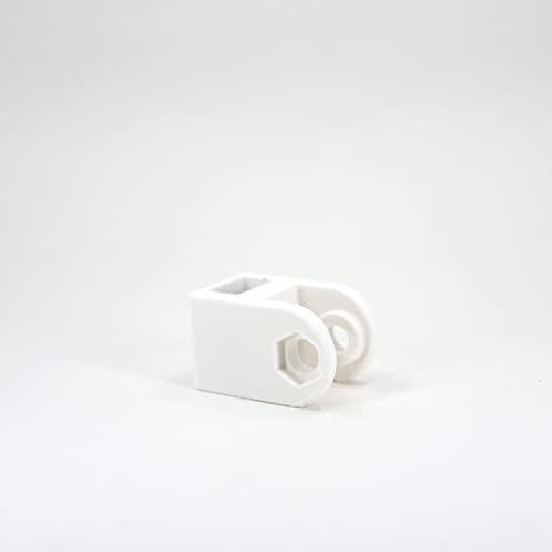 Microphone Mount for QuadCast, Mic Arm Adapter, Boom Arm Adapter, Replacement Part, Durable and Strong (White) - color: White