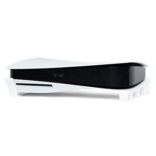 Glistco Skates - Horizontal Stand Compatible with PS5 - Disc Edition (White) - color: White