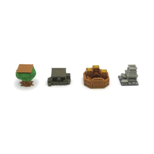 All in Upgrade Kit for Root - 138 Pieces | Board Game Accessory Compatible with The Base Game and Riverfolk, Underworld and The Marauder Expansions.