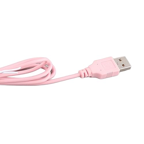 Silent Keyboard Mechanical Membrane USB Wired 104 Keys Adjustable Bracket Ergonomic Design for Laptop Home Office Gaming 45.5x14.7cm (Pink) - color: Pink