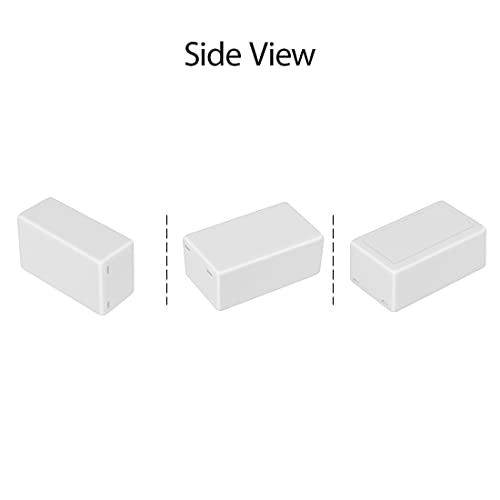 LeMotech Project Box 5 Pieces ABS Plastic Electrical Project Case Small Junction Box for Electronics White 2.40 x 1.41 x 0.98 inch (61 x 36 x 25 mm) - color: 5 pieces, size: 2.40"x 1.41"x 0.98"