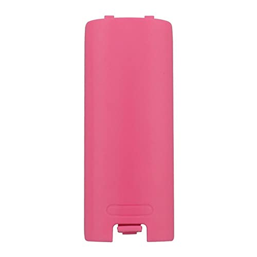 Battery Back Door Cover Lid Case for Wii Remote Controller Gamepad Handle Joypad Replacement (Peach Red) - color: Peach Red