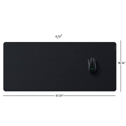 Razer Strider Hybrid Mouse Mat with a Soft Base & Smooth Glide,Firm Gliding Surface,Anti-Slip Base,Rollable&Portable,AntiFraying Stitched Edges,WaterResistant,XXLarge, 16.2L x 37W inches (Pack of 8) - color: Classic Black, size: 16.2L x 37W inches (Pack o