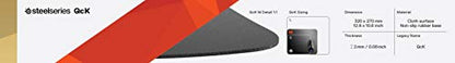 SteelSeries QcK Gaming Mouse Pad - Medium Thick Cloth - Peak Tracking and Stability - Black - color: Black, size: Medium, style: Heavy