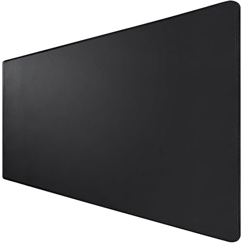 Large Mouse Pad Gaming, 31.5" x 15.7" Desk Mat with Non-Slip Rubber Base | Gaming Mousepad with Stitched Edges, Waterproof XXL Computer Long Keyboard Mouse Mat for Gamer, Office & Home, Black - color: Black, size: 31.5L x 15.7W inches