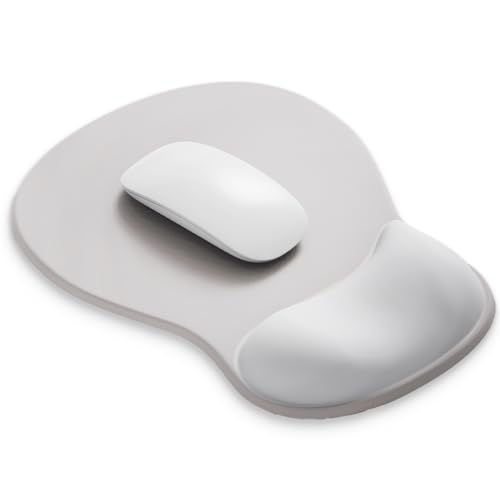 ErgoComfort Gel Wrist Rest Mouse Pad-Ergonomic Office Mousepad with Wrist Support-Non-Slip, Design Desk Accessories Mat for Home&Game Decor (03Silver Surge) - color: 03Silver Surge