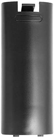 Battery Back Cover Case Door Sell Lid for Wii Remote Controller Replacement (Black) - color: Black