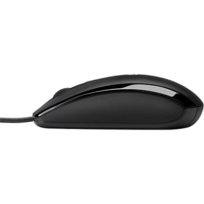 HP E5E76AA#ABA X500 - Wired USB Mouse for Windows PC Desktop, Laptop, Notebook, Mac, computerand Chromebook, for Righty or Lefty Use ,Black - style: Classic