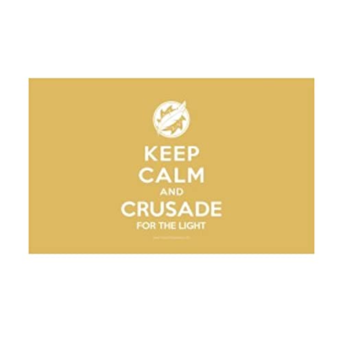 Max Protection Trading Card Playmat for TCG Card Games, 24x14 Inch, Design Mat for Dice Rolling (Keep Calm - White) - size: Keep Calm - White
