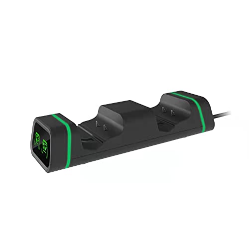 Controller Charging Station for Xbox One, Controller Charger with 2 x 800mAh Rechargeable Battery Packs Compatible for Xbox One/One X/One S/Elite Wireless Controllers…