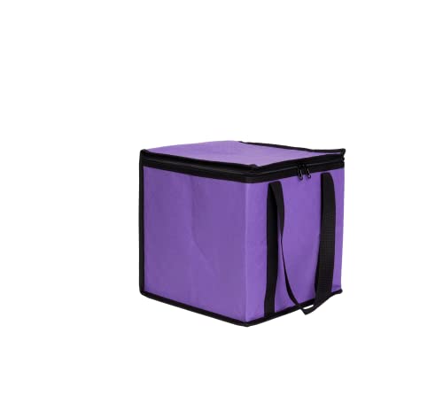 Allplay Lightweight Board Game Bag, Purple | Dual Layer Non-Woven Fabric, Carrying Handle, Zippered Lid, Water Resistant - color: Purple