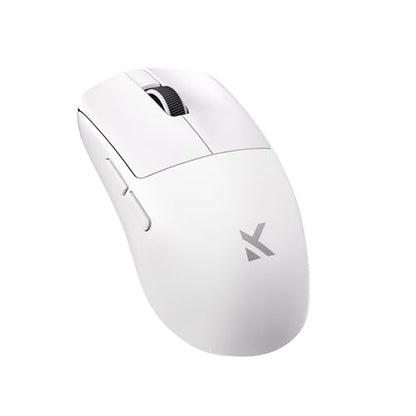 MCHOSE L7 Ultra+ Wireless Gaming Mouse, Lightweight 48g, Ergonomic Mouse with 42K DPI, PAW3950, Optical Switch, 20000 FPS, Dual 8K Polling, 7 Programmable Buttons, 3-Mode Connect, PC/Mac - White - color: White