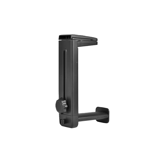 360 Degree Swivel Headphone Stand, 2-in-1 Clamp-on Gaming Headset Holder, Adjustable Under Desk Hanger with Cable Clip Organizer, Space-Saving PC Desktop Accessory, Universal Fit for All Headphones
