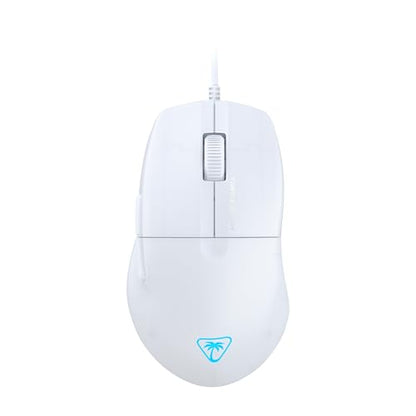 Turtle Beach Pure SEL Wired RGB Gaming Mouse for PC | Ultra-Lightweight, 8K DPI Optical Sensor, Mechanical Switches, Pretension System, Pure PTFE Glides, AIMO RGB Lighting, White - color: White