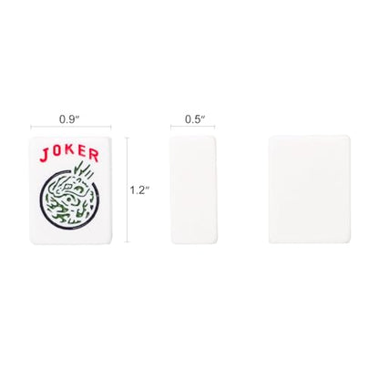 ZGME American Mahjong 세트, 인쇄된 직사각형 가방 및 액세서리가 있는 166개의 화이트 타일, 푸셔가 있는 올인원 마작 랙 4개, 완벽한 웨스턴 마작 세트 - color: 라이트 블루