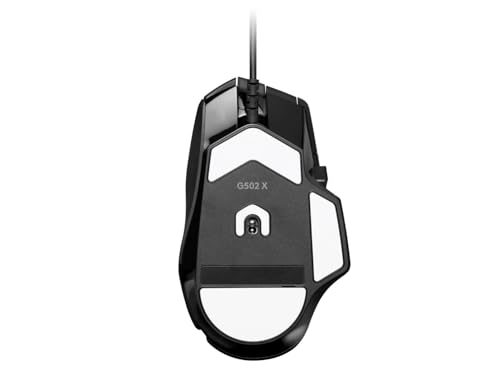 Logitech G G502 X Wired Gaming Mouse - LIGHTFORCE Hybrid Optical-Mechanical Primary switches, Hero 25K Gaming Sensor, Compatible with PC - macOS/Windows - Black