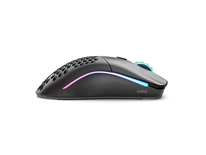 GLORIOUS Model O Wireless Gaming Mouse - Superlight, 69g Honeycomb Design, RGB, Ambidextrous, Lag Free 2.4GHz Wireless, Up to 71 Hours Battery - Matte Black - color: Black, style: Model O (Ambidextrous)