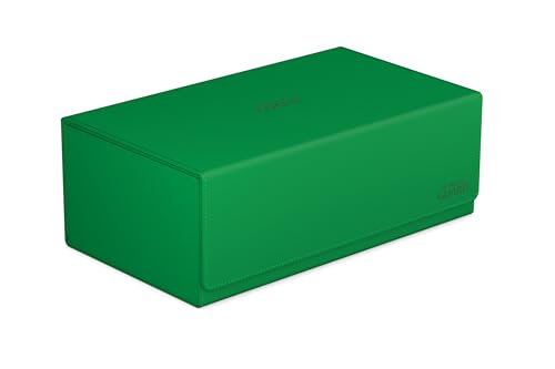 Ultimate Guard Arkhive 800+, Deck Case for 800 Double-Sleeved TCG Cards, Green, Compatible with Boulders, Magnetic Closure & Microfiber Inner Lining - color: Green, size: 800+