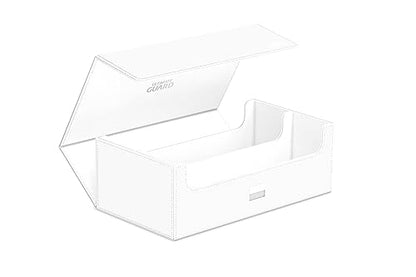 Ultimate Guard Arkhive 800+, Deck Case for 800 Double-Sleeved TCG Cards, White, Compatible with Boulders, Magnetic Closure & Microfiber Inner Lining - color: White, size: 800+