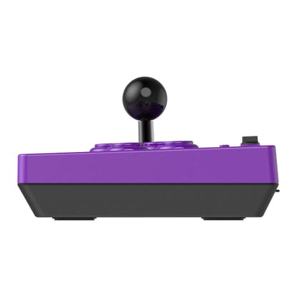 8BitDo Arcade Stick for Switch 2, Switch and Windows PC, Purple | Bluetooth, 2.4G Adapter and Wired USB-C, Dynamic Button Layout, Macro Buttons, Turbo Functionality, Tempered Glass Faceplate