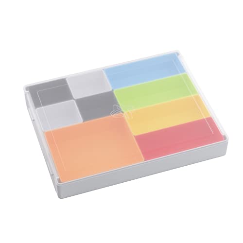 Gamegenic Token Silo Convertible | Store & Organize Board Game Tokens | 9 Removable Trays in 3 Different Sizes | Stackable Token Box | Convenient Design | White/Multi-Color | by Gamegenic - color: White/Multi