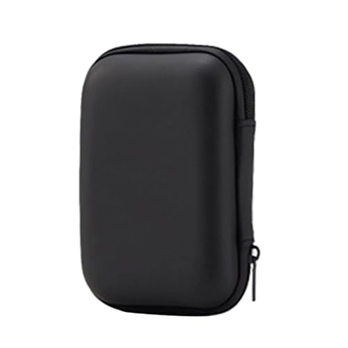 R36S Handheld Gaming Console Bag Shock Proof Portable Travel Carrying Case Storage Box with Pocket - color: Black