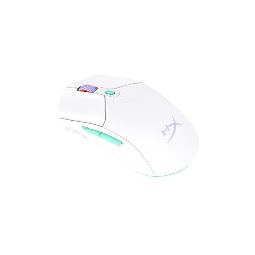 HyperX Pulsefire Haste 2 Core Wireless – Gaming Mouse for PC, Long Battery Life, Lightweight, Custom Core Sensor, Dual Wireless Connectivity, White - color: White, size: Wireless, style: Pulsefire Haste 2 Core