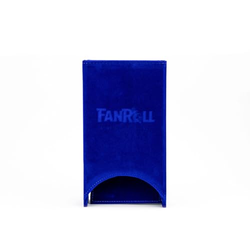 FanRoll Fold Up Dice Tower: Blue, Role Playing Game Dice Accessories for Dungeons and Dragons - color: Blue