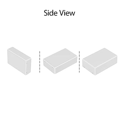 LeMotech Project Box 5 Pieces ABS Plastic Electrical Project Case Small Junction Box for Electronics White 3.94 x 2.36 x 0.98 inch (100 x 60 x 25 mm) - color: 5 pieces, size: 3.94"x 2.36"x 0.98"