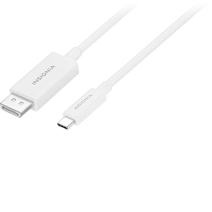 INSIGNIA Universal Video & Audio Cables and Adapters – HDMI, DisplayPort, USB-C, Mini HDMI, Mini DisplayPort & RCA Converter, 4K/8K High-Speed Options for TV (USB-C to Displayport Cable, 6 ft) - size: 6 ft, style: USB-C to Displayport Cable
