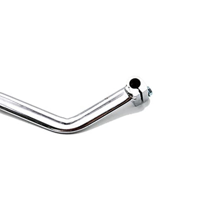 PRO BAT 135° Motorcycle Hand Control Gear Shift Lever Shifter 11mm | for 50cc 70cc 90cc 110cc 125cc 135cc 150cc 200cc 250cc Mini Quad ATV Bike Dune Buggy - color: silvery