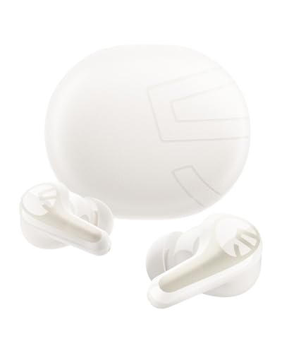 SoundPEATS C30 - True Wireless Earbuds - Bluetooth Headphones 6.0 - Beige | Hybrid ANC LDAC Hi-Res Audio 52H Playtime -52dB Adaptive Noise Cancelling 6-Mic Clear Call 12mm Driver Multi-Point IP54 - color: Beige