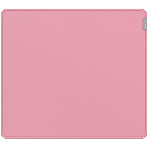 Razer Strider Hybrid Mouse Mat with a Soft Base & Smooth Glide: Firm Gliding Surface - Anti-Slip Base - Rollable & Portable - Anti-Fraying Stitched Edges - Water-Resistant - Large - Quartz Pink - color: Quartz Pink, size: 15.8L x 17.7W inches