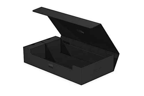 Ultimate Guard Omnihive 1000+, Deck Case for 1000 Double-Sleeved TCG Cards + 2 removable Trays, Black, Magnetic Closure & Microfiber Inner Lining - color: Black