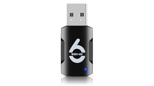 2-in-1 USB WiFi Bluetooth Adapter - WiFi Bluetooth USB, 900Mbps 2.4/5GHZ Dual-Band, WiFi and Bluetooth Adapter for PC/Laptop/Desktop, Wireless USB Adapter, Driver Free, Win 10/11