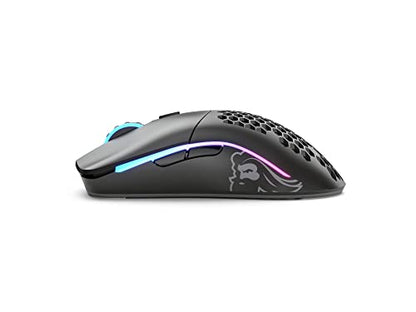 GLORIOUS Model O Wireless Gaming Mouse - Superlight, 69g Honeycomb Design, RGB, Ambidextrous, Lag Free 2.4GHz Wireless, Up to 71 Hours Battery - Matte Black - color: Black, style: Model O (Ambidextrous)