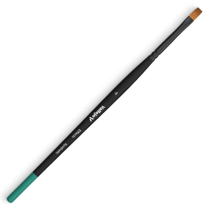 Vallejo - Starter Set | Hobby Brush Kit | Flagged Synthetic Bristles | Precision Series 1, 3/0 and Effects no. 4 | Lightweight and Ergonomic Wooden Handles | Ideal for Acrylic Detail Work - style: Starter Set