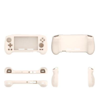 Gamepad Protective Sleeve for ANBERNIC RG556 Drop Protection Cover RG556 Silicone Case Gaming Console Housing Shell (White) - color: White