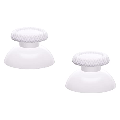 eXtremeRate White Replacement Thumbsticks for PS5 Controller, Custom Analog Stick Joystick for PS4 Controller Universal - color: White