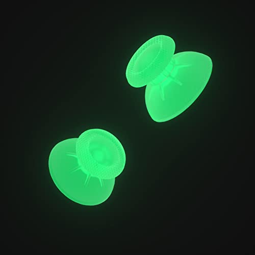 eXtremeRate Glow in Dark - Green Replacement Thumbsticks for PS5 Controller, Custom Analog Stick Joystick for PS4 Controller Universal - color: Glow in Dark Green