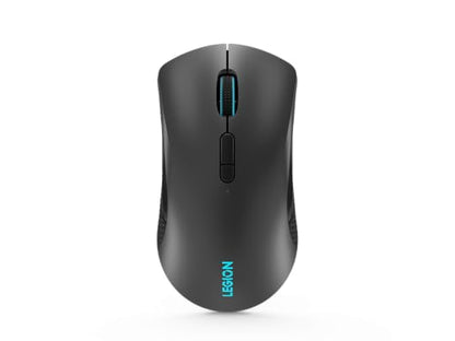 Lenovo Legion M600 RGB Wireless Gaming Mouse – 16,000 DPI, 9 Programmable Buttons, 200-Hour Battery Life, 50-Million Clicks Durability – Ambidextrous Computer Mouse (Black) - color: Iron Grey, size: Large | Ambidextrous, style: M600