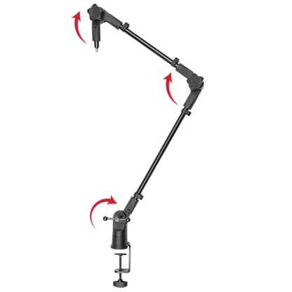 Gator Frameworks Slim Profile Desk-Mounted Mic Stand Boom Arm for Broadcasts, Podcasts, Content Creation, Live Streaming, & Similar Applications (GFWMICBCBM0500) - style: 500 Series