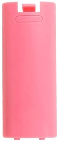 Battery Back Cover Case Door Sell Lid for Wii Remote Controller Replacement (Pink) - color: Pink